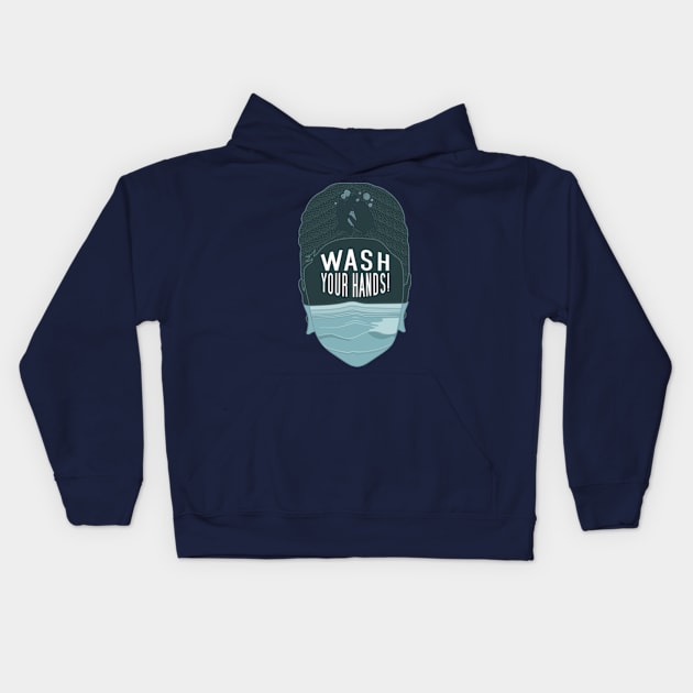 Wash your Hands! Kids Hoodie by Frajtgorski